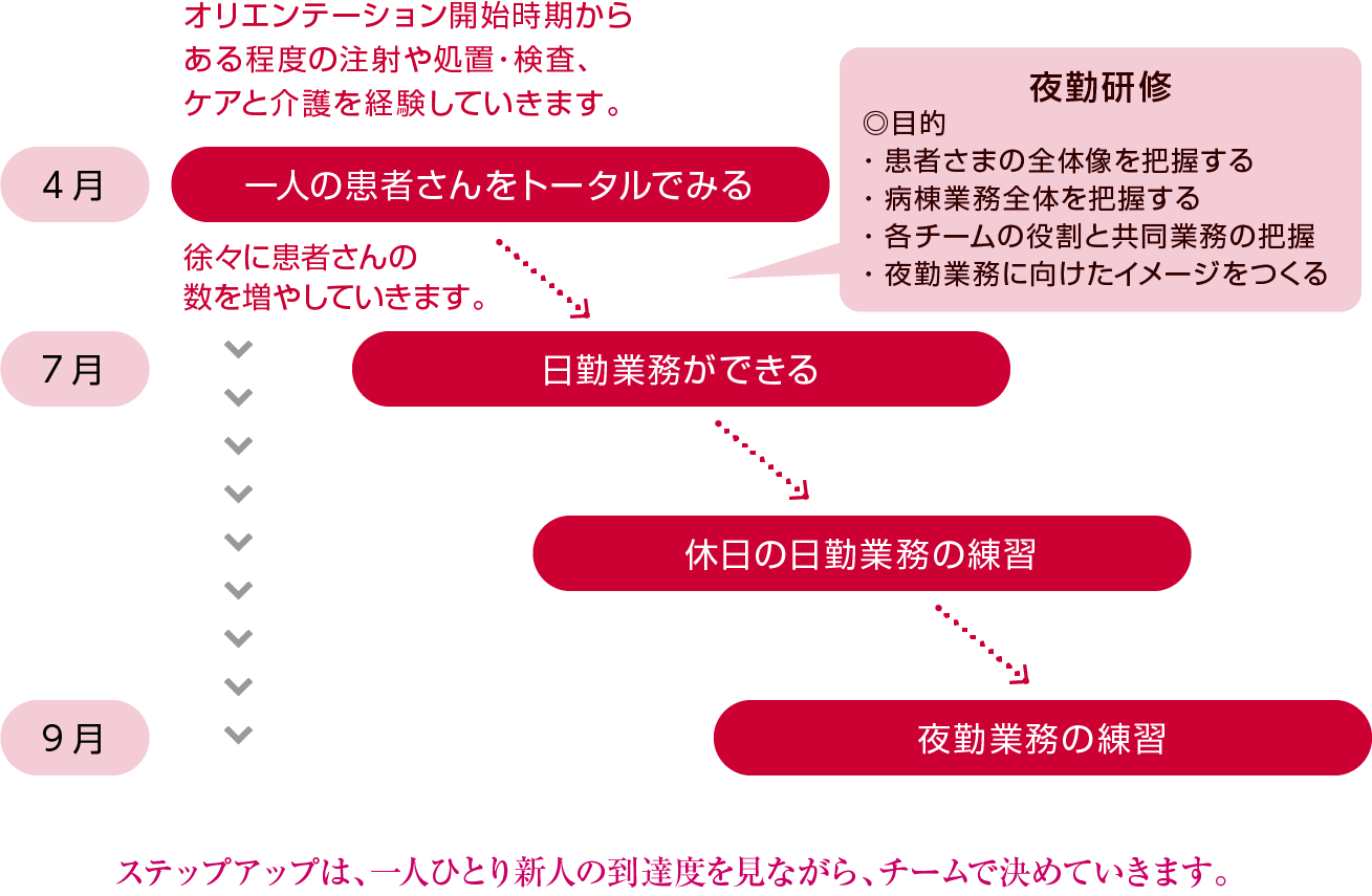 一人前のナースになるまで